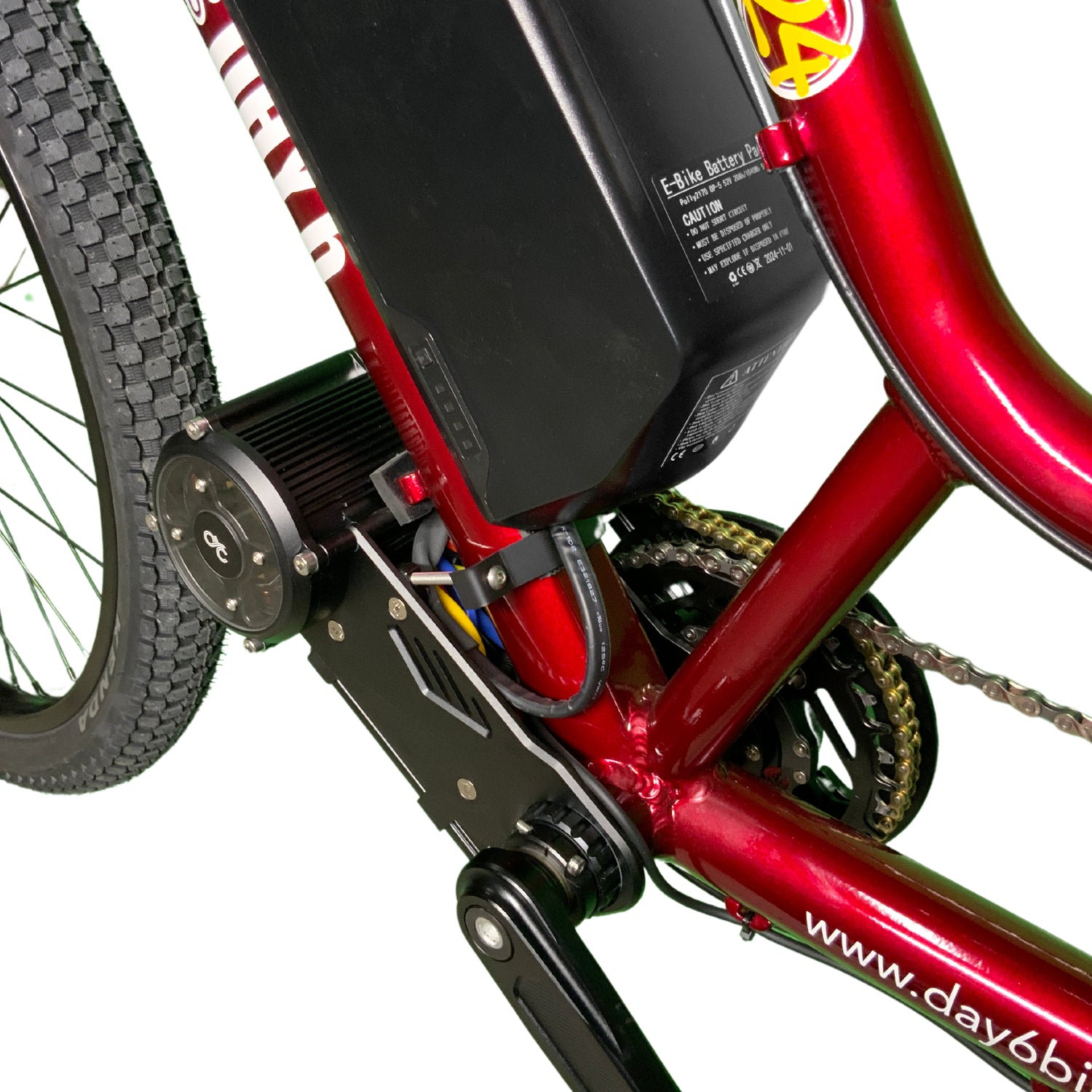 direct drive electric bicycle Rear 500-1000w E-BikeKit Direct-Drive Motor or rugged trails Motors Day6 Bikes
